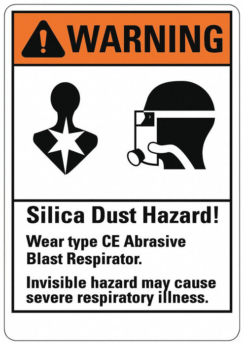 Warning Sign 10in x 7in Non-PVC Polymer