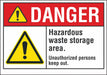Danger Sign 10inx14in Non-PVC Polymer