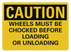 Caution Sign 10 inx14 in Plastic