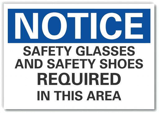 Notice Sign 10in x 14in Non-PVC Polymer