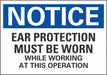 Notice Sign 7 in x 10 in Non-PVC Polymer