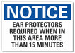 Notice Sign 7 in x 10 in Non-PVC Polymer
