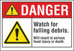 Construction Area Danger Lbl 5x7in