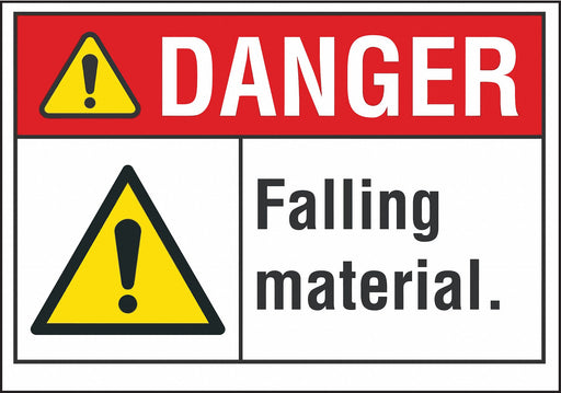 Danger Sign 7 inx10 in Non-PVC Polymer