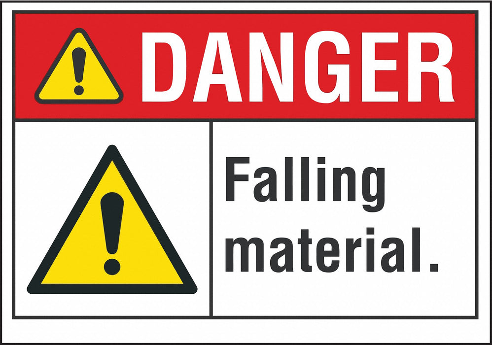 Danger Sign 10inx14in Non-PVC Polymer
