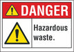 Danger Sign 10in x 14in Non-PVC Polymer