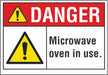Danger Sign 7 in x 10 in Non-PVC Polymer
