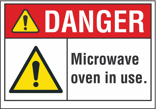 Danger Sign 7 in x 10 in Non-PVC Polymer