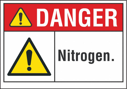 Danger Sign 7 inx10 in Non-PVC Polymer