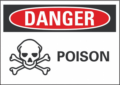 Danger Sign 7 inx10 in Non-PVC Polymer