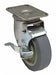 Plate Caster Swivel Rubber 6 3/16 H