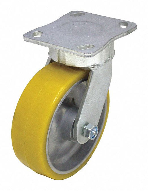Plate Caster Swivel Polyurethane 7 1/2 H