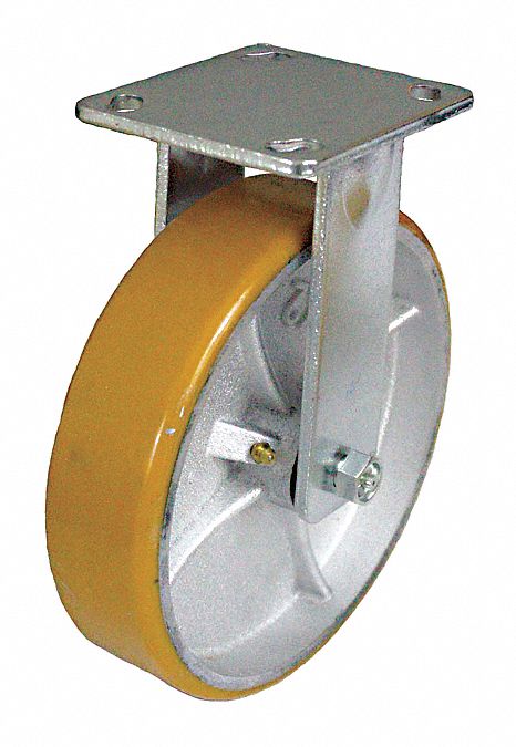 Plate Caster Rigid Polyurethane 9 1/2 H