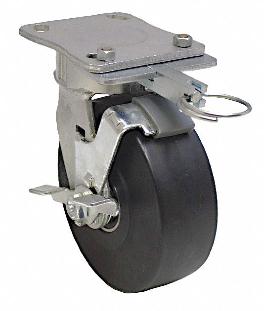 Plate Caster Swivel Nylon 7 1/2 H