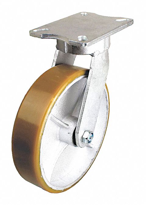 Plate Caster Swivel Polyurethane 9 1/2 H