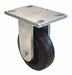 Plate Caster Rigid Rubber 7 1/2 H