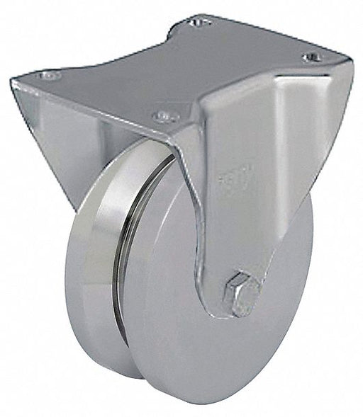 Plate Caster Rigid Metal 7 7/8 H