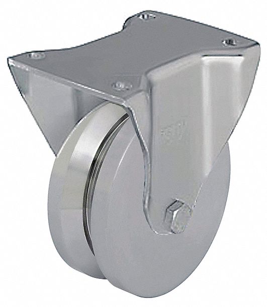 Plate Caster Rigid Metal 7 7/8 H