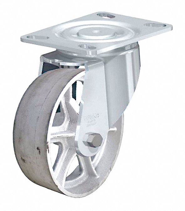 Plate Caster Swivel Iron 9 11/16 H