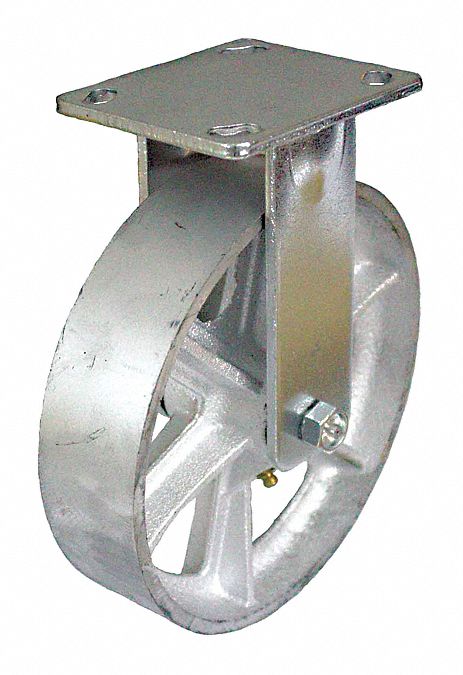 Plate Caster Rigid Iron 7 1/2 H