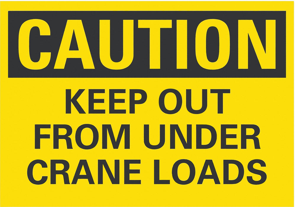 Caution Sign 10inx14in Non-PVC Polymer