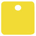 Blank Tag Alum 2in H 2in W Yellow PK25
