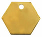 Blnk Tag Brass 1 1/4in H 1 1/4in W PK100