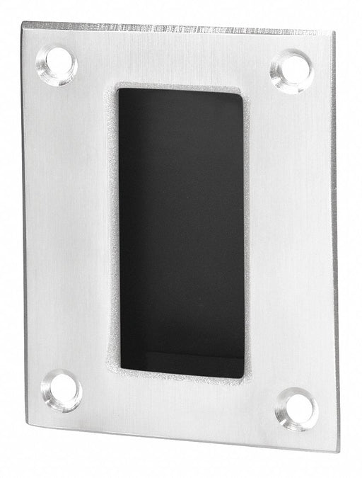 Tray Pull Silver Brass 4 in W 5 in L