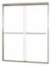 Shower Door Brush Nickel Dbl Slid 65 in