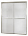 Shower Door Brush Nickel Dbl Slid 72 in