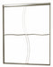 Shower Door Brush Nickel S-Cut Slid 72in
