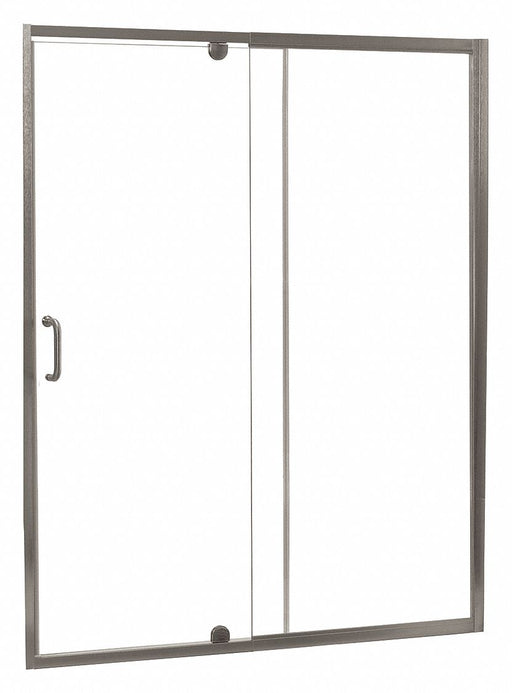 Shower Door Brush Nickel Pivot 69 in