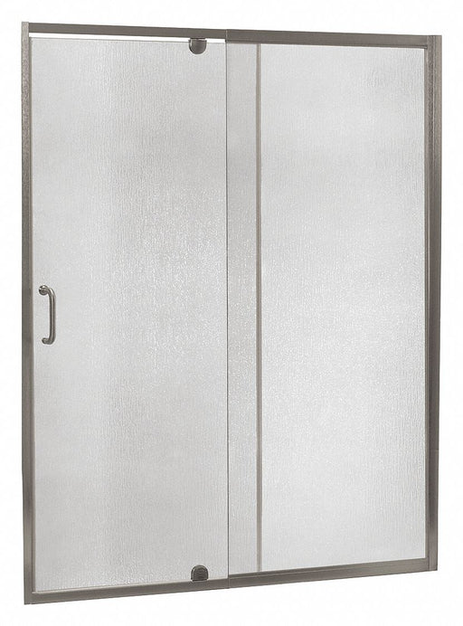 Shower Door Brush Nickel Pivot 69 in
