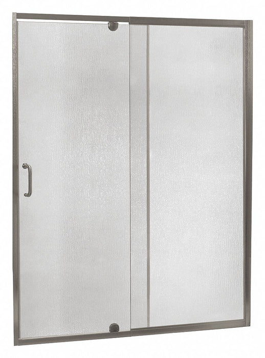 Shower Door Brush Nickel Pivot 69 in