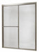 Shower Door Brush Nickel Dbl Slid 70 in
