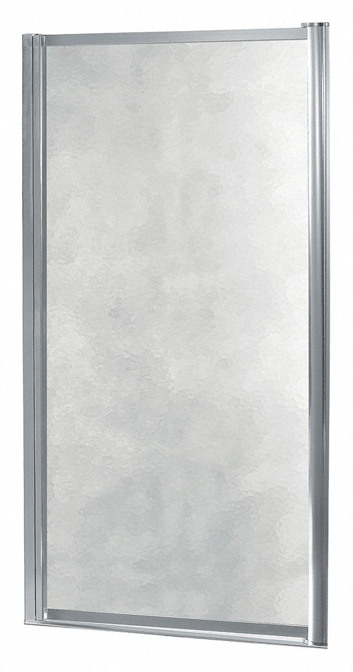 Shower Door Silver Pivot 65 in