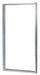 Shower Door Silver Pivot 65 in