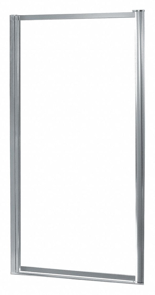 Shower Door Silver Pivot 65 in