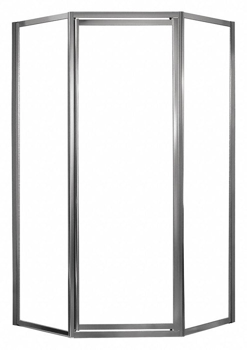 Shower Door Silver Neo-Angle 70 in