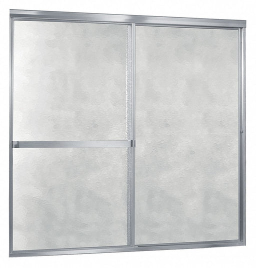 Tub Door Silver Dbl Slid 55 in