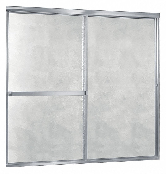 Tub Door Silver Dbl Slid 55 in