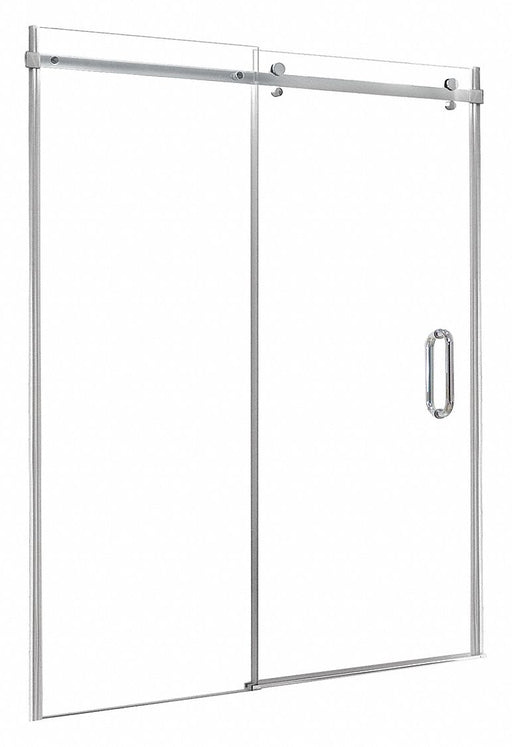 Shower Door Silver Sngl Slid Door 76 in
