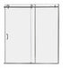 Tub Door Silver Sngl Slid Door 62 in