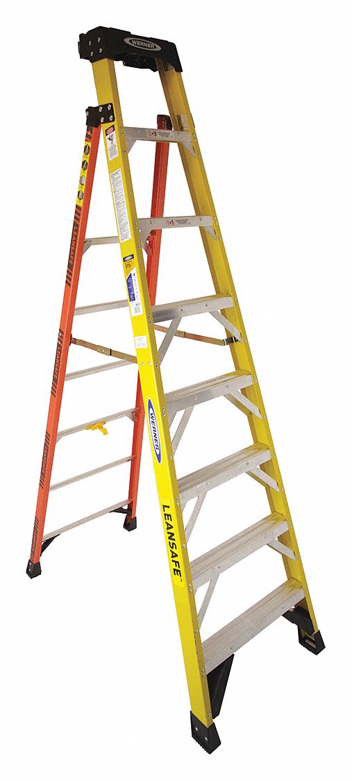 Stepladder 375 lb Load Cap. Fiberglass