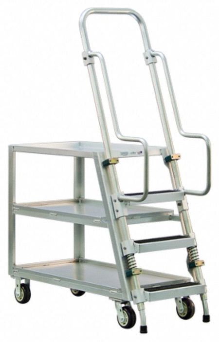 Ladder Cart 3 Shelves 800 lb Ld Cap.