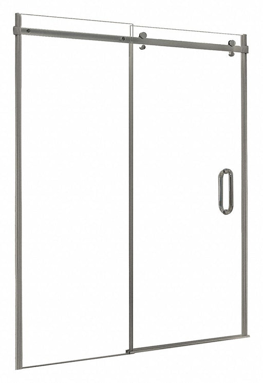 Shower Door Brush Nickel Sngl Slid 76in