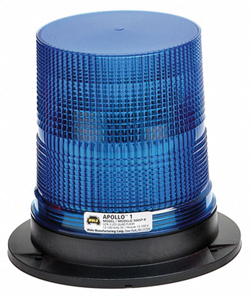LED Warning Light Blue 12/100VDC