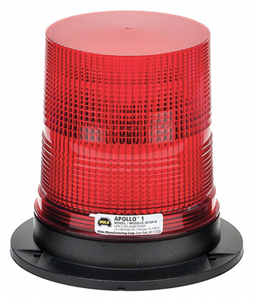 LED Warning Light Red 12/100VDC