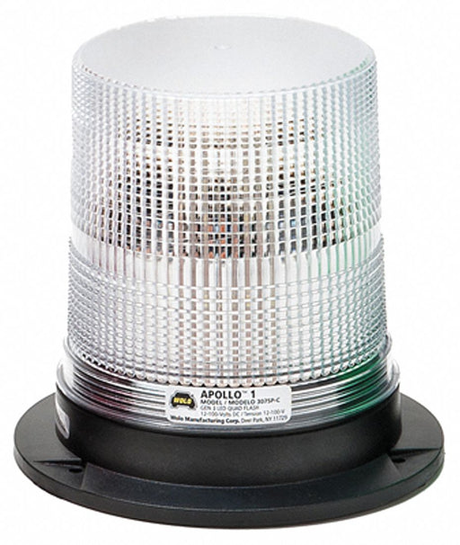 LED Warning Light Clear 12/100VDC