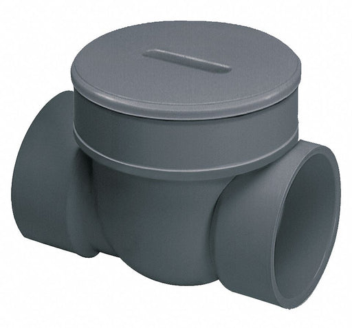 Backwater Valve 4 in PVC 120 Deg F